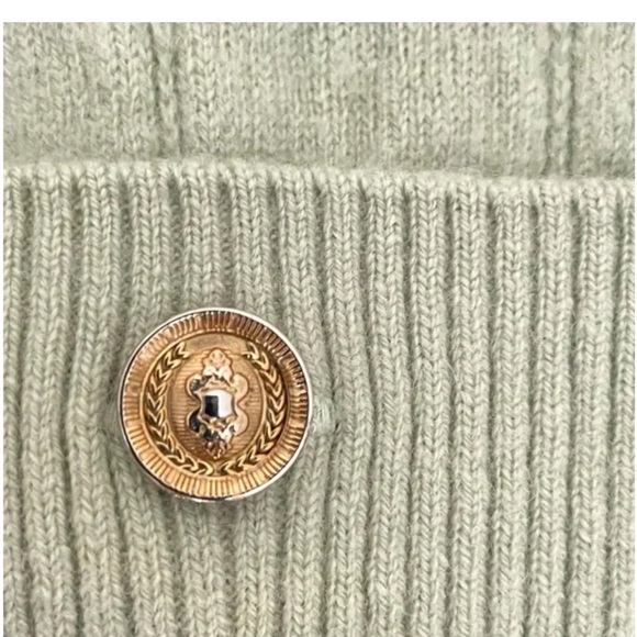 SANDRO Eden V-neck wool-cashmere blend jumper Size 4 - Picture 10 of 11